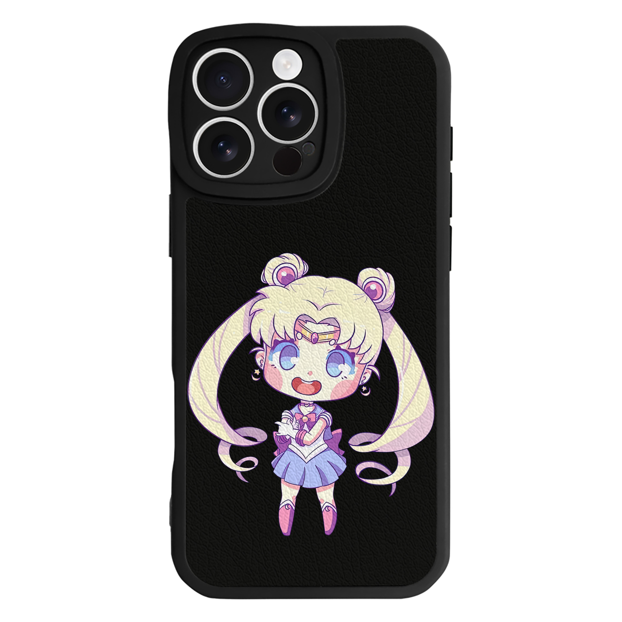 （画像用） 美少女戦士セーラームーン 月野 うさぎ つきの うさぎ Sailor Moon Tsukino Usagi 【iPhone 16シリーズ対応】シリコンスマホケース（レザー調） 材質：シリコン